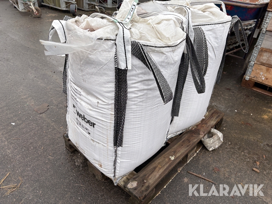 Bakkemørtel Weber 0-4 mm 2x250 liter