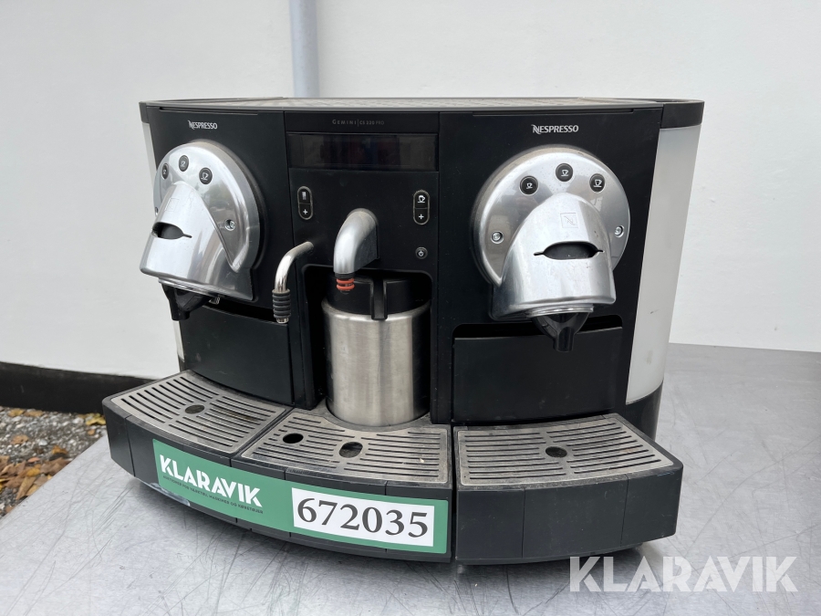 Kaffemaskine Nespresso Gemini CS220 Pro, Køge, Klaravik aukt