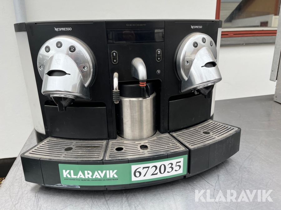 Kaffemaskine Nespresso Gemini CS220 Pro, Køge, Klaravik aukt