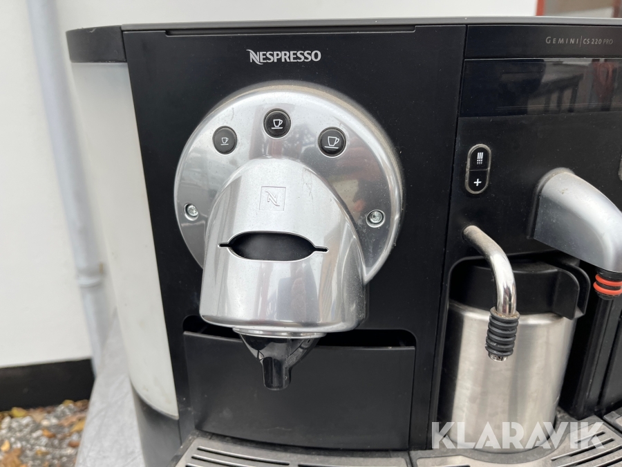 Kaffemaskine Nespresso Gemini CS220 Pro, Køge, Klaravik aukt