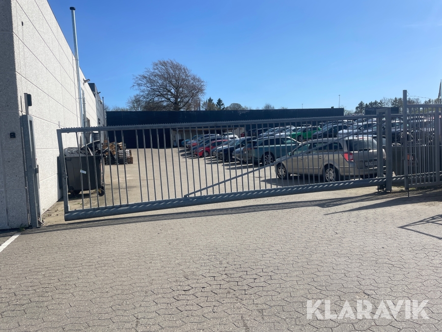 Skydeport galvaniseret 10 meter