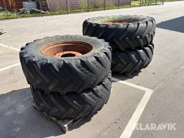 Landbrugshjul Michelin + Agrimax 600/65R38 + 420/70R28 4 hjul