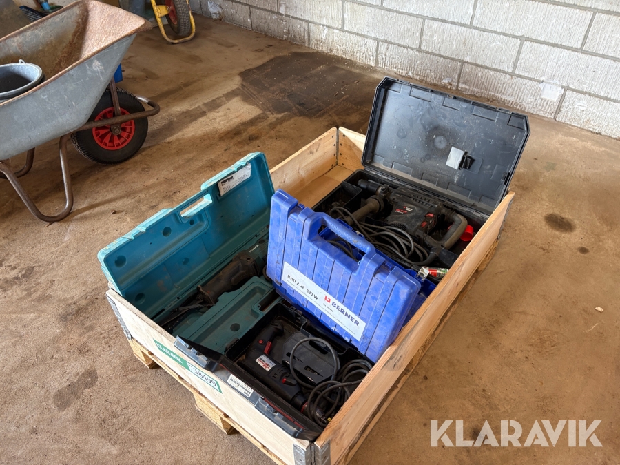 Elektrisk værktøj 4 enheder