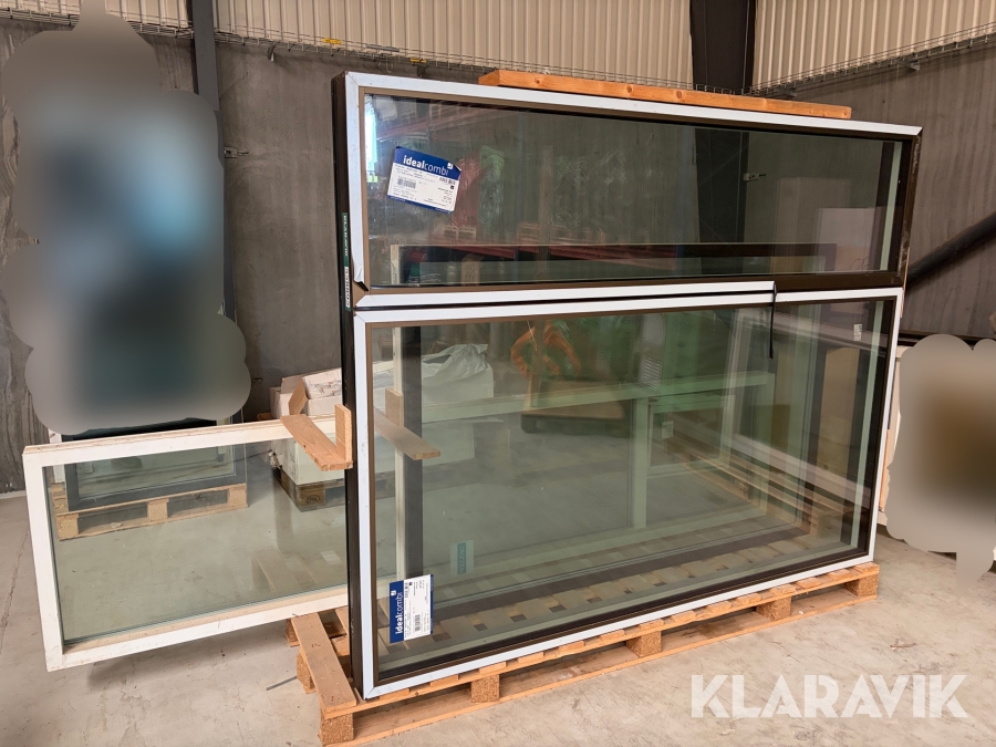 Glaspartier Velfac & Ideal Combi 3 styk - træ/alu