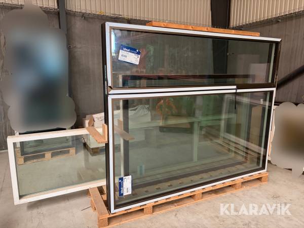 Glaspartier Velfac & Ideal Combi 3 styk - træ/alu