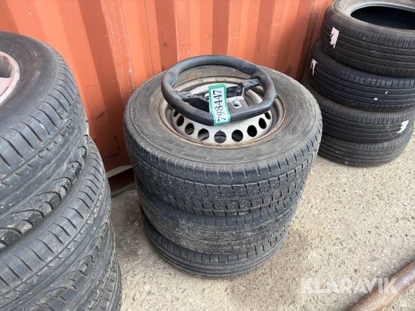 Vinterhjul på stålfælge Hankook Winter RW06 3 stk 