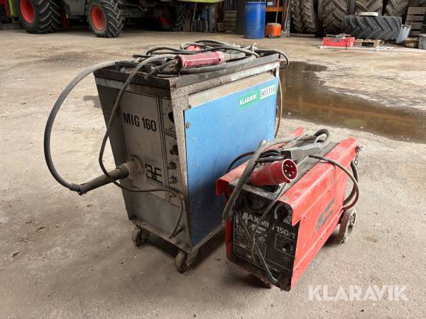 Svejsemaskiner 3E Electronic / Telwin MIG 160 / Maxmig Turbo MIG/MAG - 2 styk