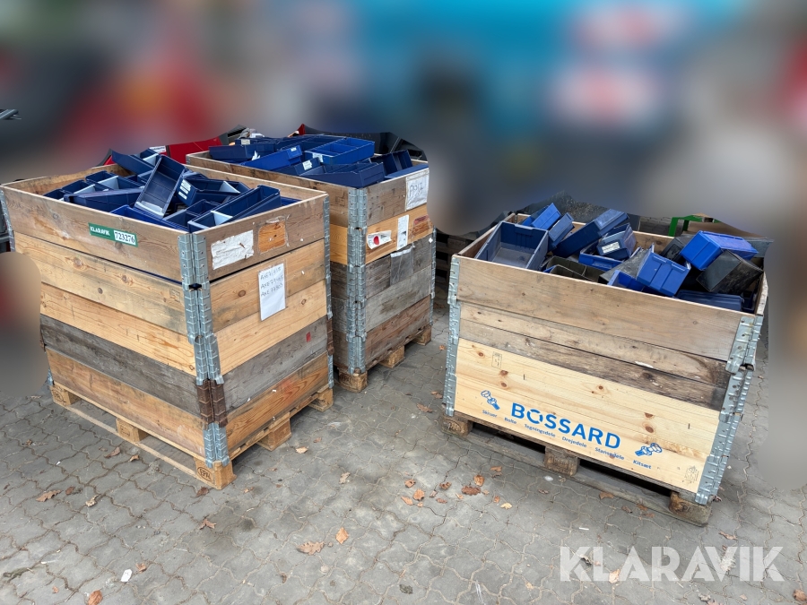 Blandet sortiment kasser 3 paller