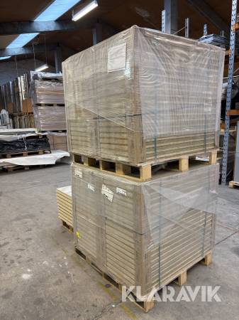 Akustikplader Troldtekt Plus lys fin natur 35x600x1200 mm 85 styk