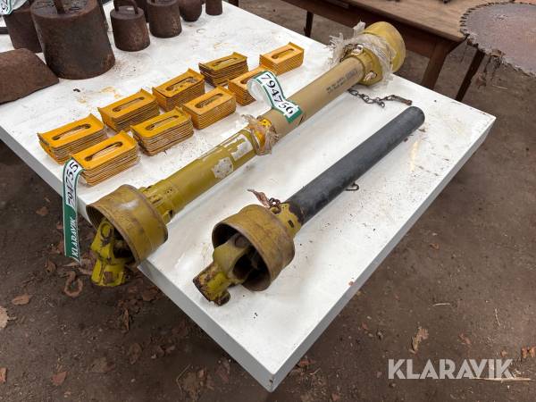 PTO-aksler 6-notet 2 Styk