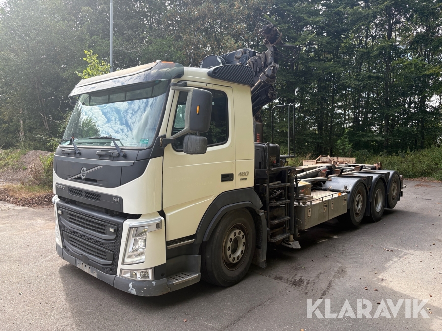 Lastbil Volvo FM-460 8X2 - med Kran & 21 T. kroghejs