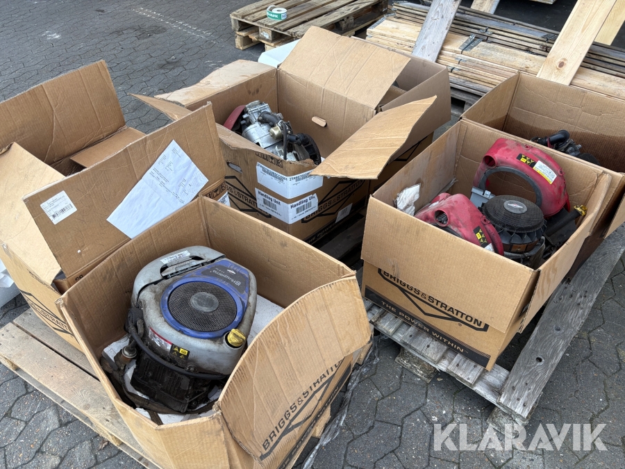 Motorer Briggs Stratton Husqvarna defekte til reservedele 6 styk