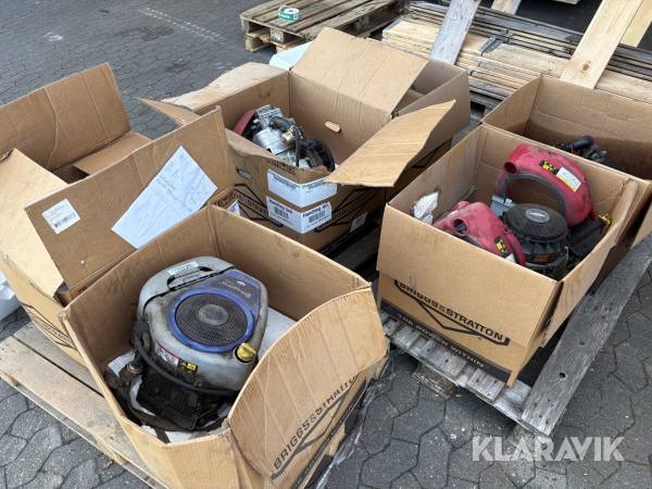 Motorer Briggs Stratton Husqvarna defekte til reservedele 6 styk