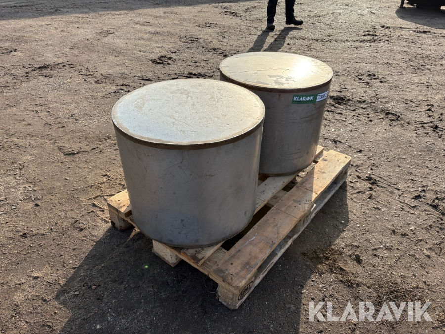 Rustfri kar har været brugt til afsyring