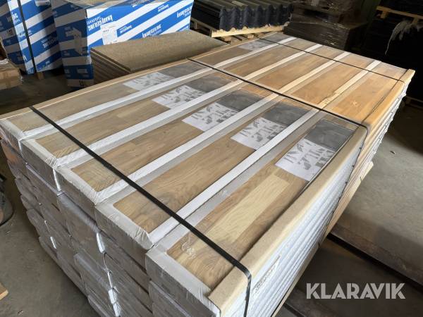 Gulv Moland Parket Living Eg UV-matlak, hvid  127,2m2