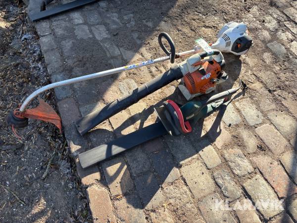Løvblæser, hækkeklipper og græstrimmer STIHL,metabo