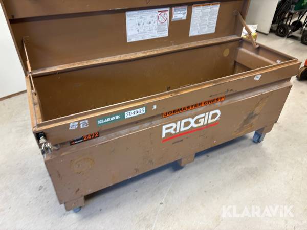 Værktøjs kasse 184x62x108cm  RIDGID Jobmaster chest 2472 på hjul