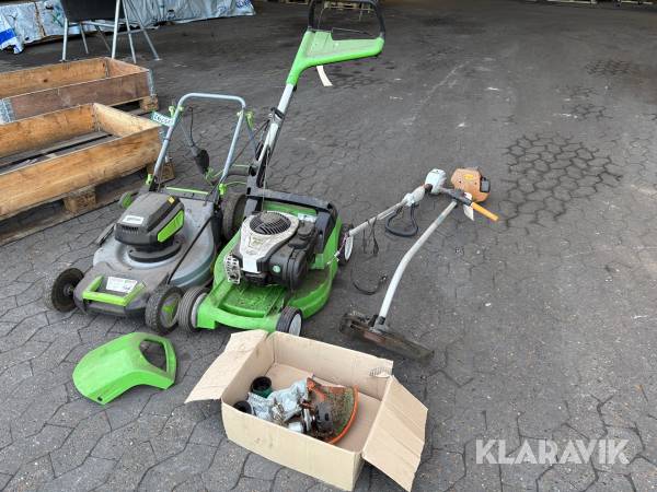 Græsslåmaskiner og græstrimmere Garden, Viking, STIHL og partner 4 maskiner