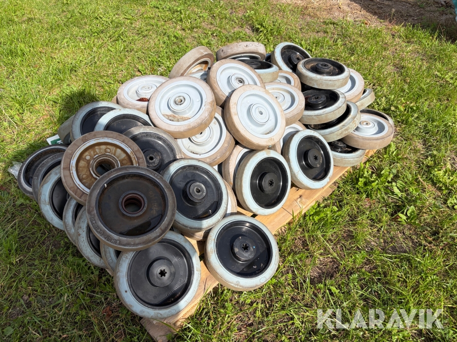 Containerhjul med lejer - cirka 50 styks