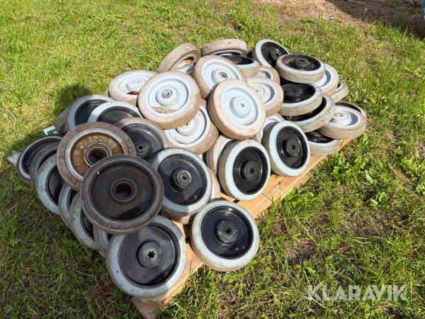 Containerhjul med lejer - cirka 50 styks