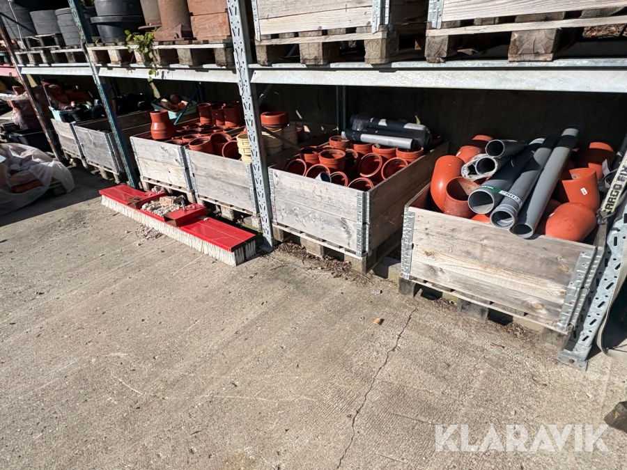 Kloak fittings 6 paller - Assorteret