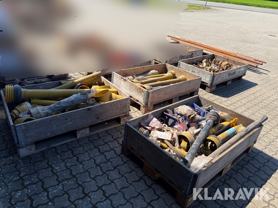 PTO-aksel dele - blandet lot