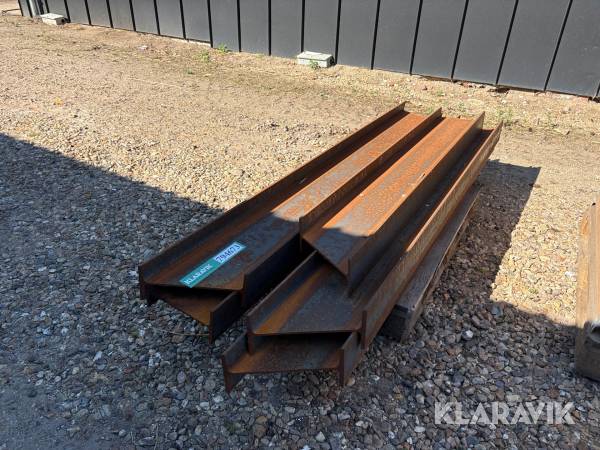 Stålbjælker 5 styk
