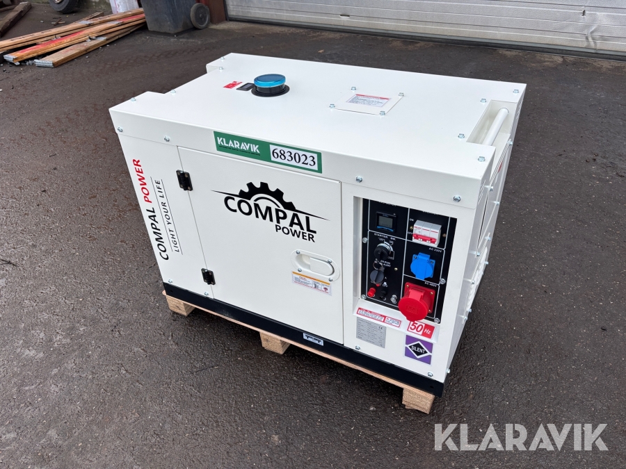 Generator Compal Power VG-R110, Brønderslev, Klaravik auktio