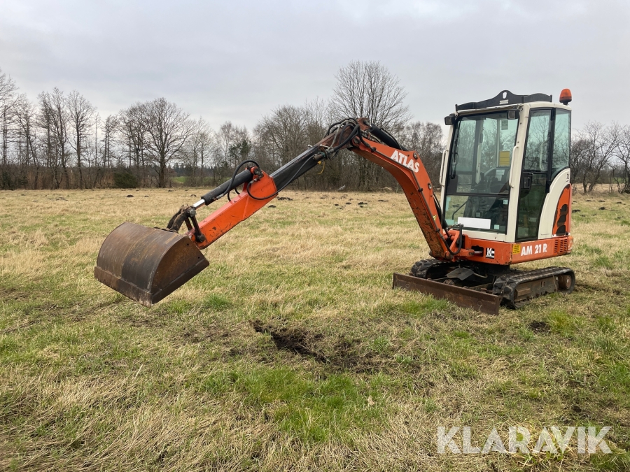 Minigraver Atlas Am 21 R med skovlpakke