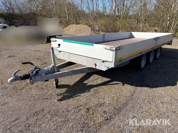 Trailer Eduard 3 akslet - 3500kg