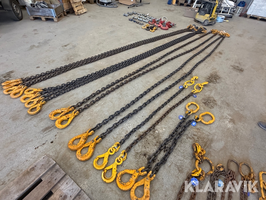 Sjalker med kæder. 8 styk