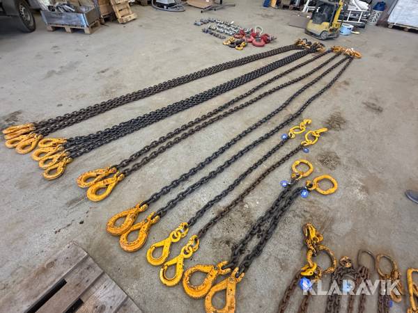 Sjalker med kæder. 8 styk