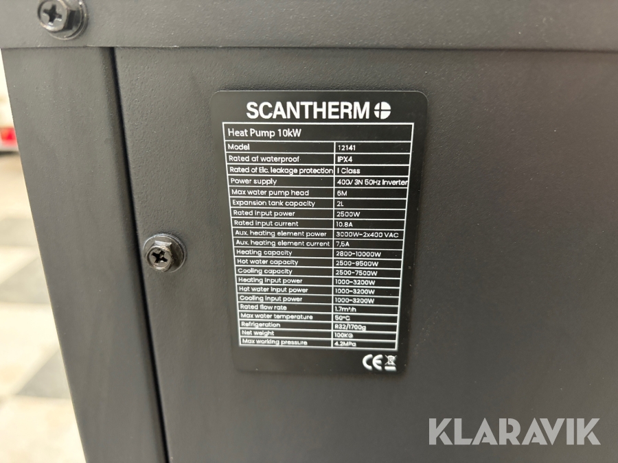 Varmepumpe Scantherm Skagen 10 kw Monoblock