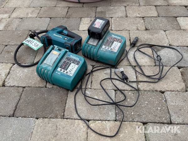 Kompressor Makita DMP180 - batteridrevet