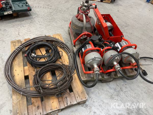 Kloakrensere Ridgid/Kollman 3 styk k-30 1 styk k-45 1 styk k3800