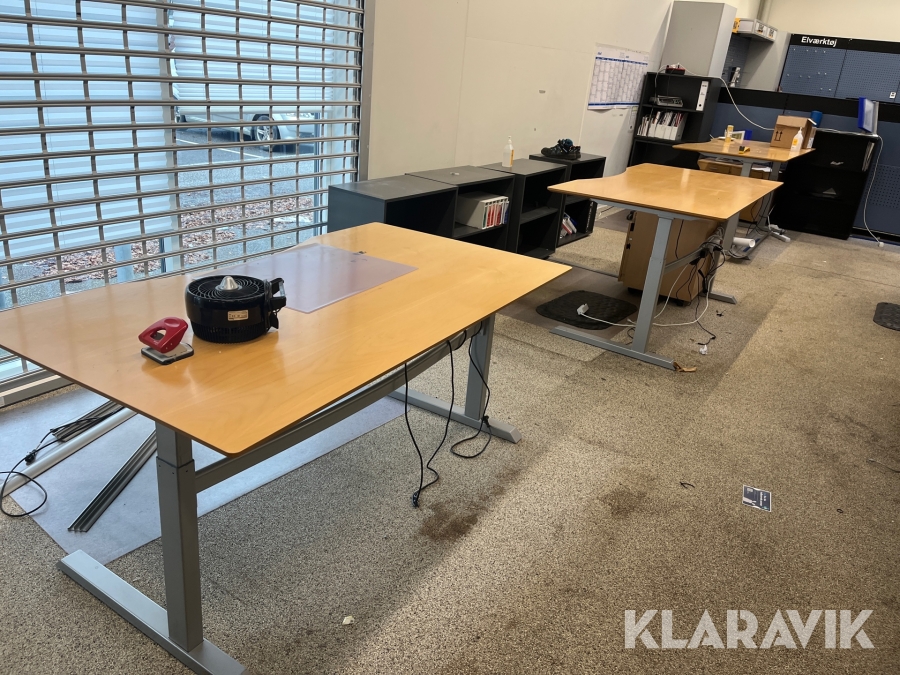 Hæve/sænkeborde 4 styk