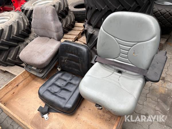 Sæder Milsco og divisone sedili 3 styk