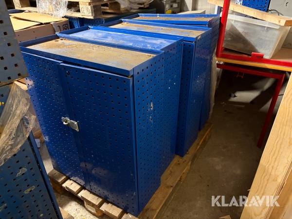 Værkstedsskab 4 styk.