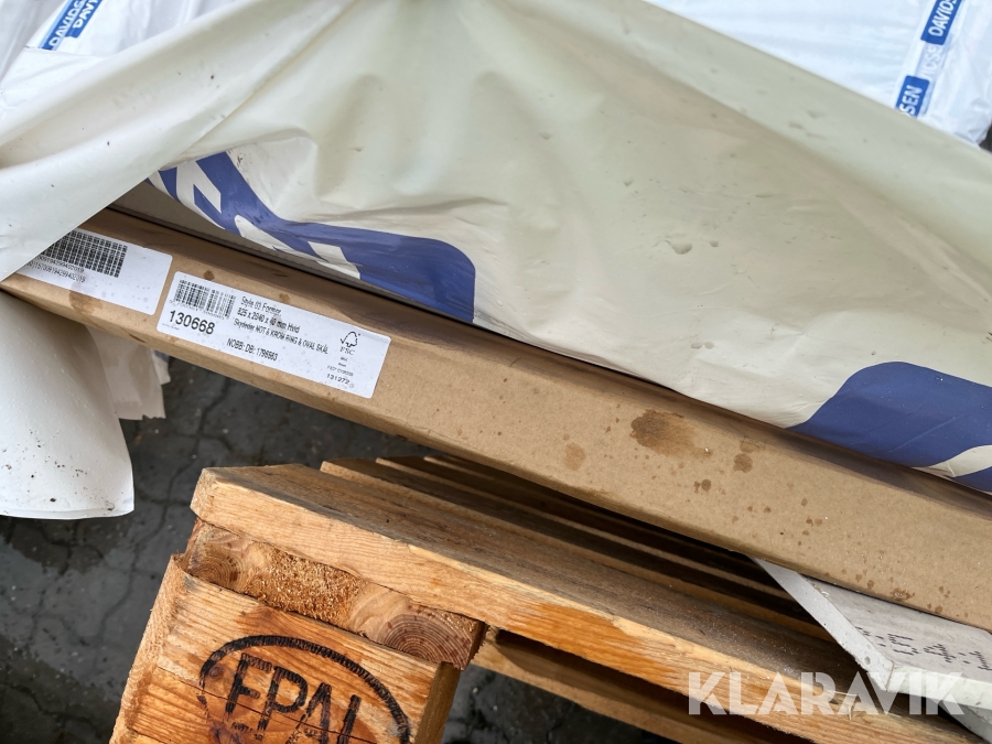 Dør med karm Swedoor Skydedør Style 03 formpresset 825x2040x40mm