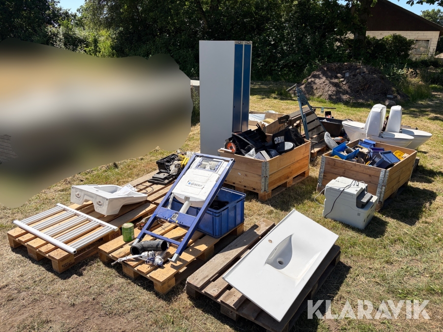 Blandet oprydningslot 13 paller