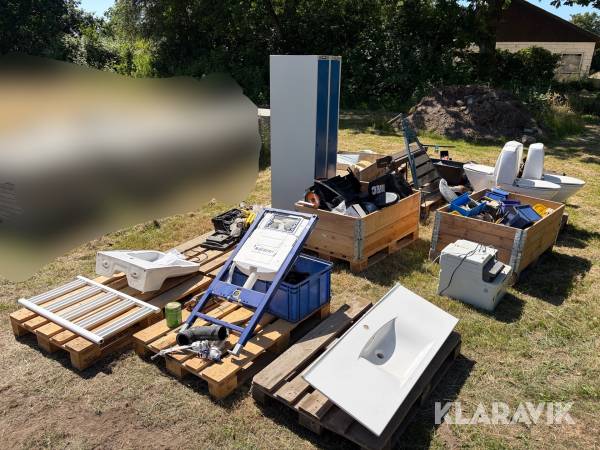 Blandet oprydningslot 13 paller