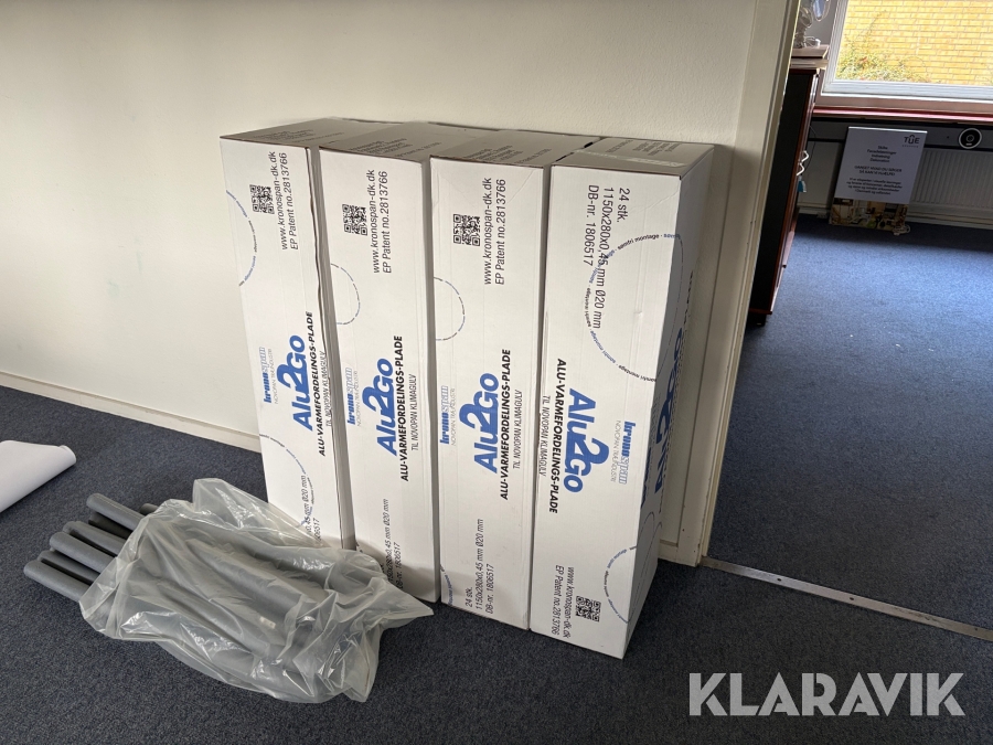 Alu varme fordelingsplader Alu2go 4 pakker