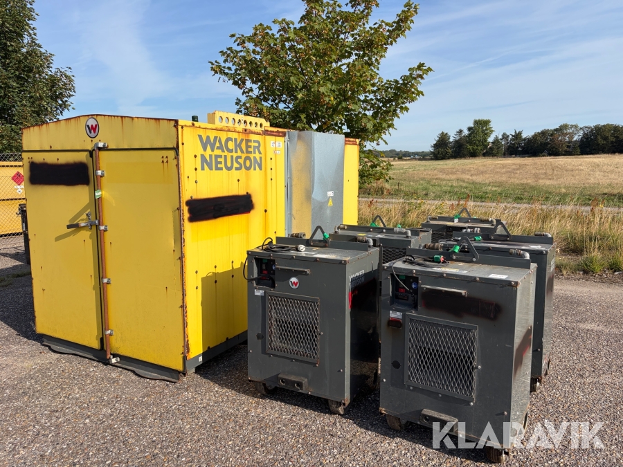 Varmeunit Wacker Neuson HP252D - med slanger og 5 kaloiferer