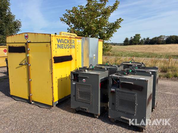 Varmeunit Wacker Neuson HP252D - med slanger og 5 kaloiferer