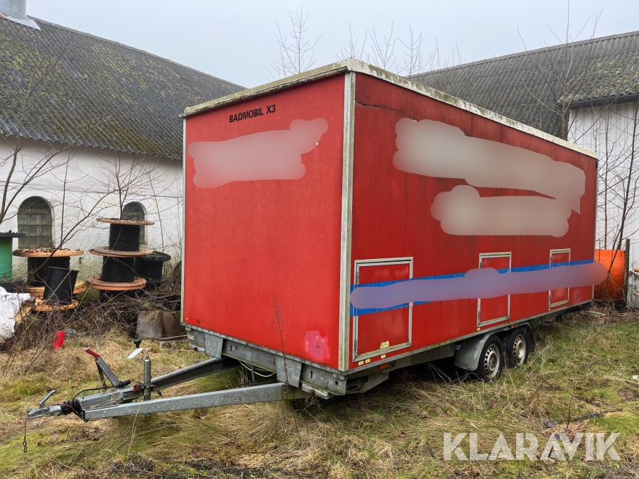 3xbadmobil Scanvogn 2000 - 1500kg