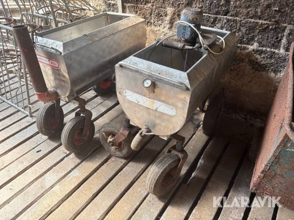 Kalvefodervogn 2 styk.