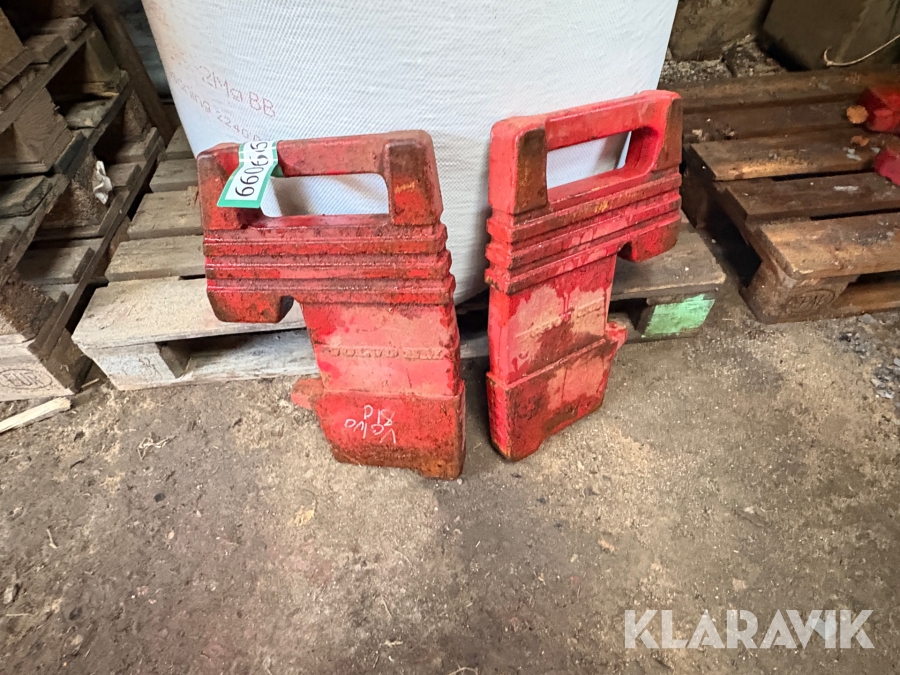 Frontvægt klodser Volvo BM 2 styk