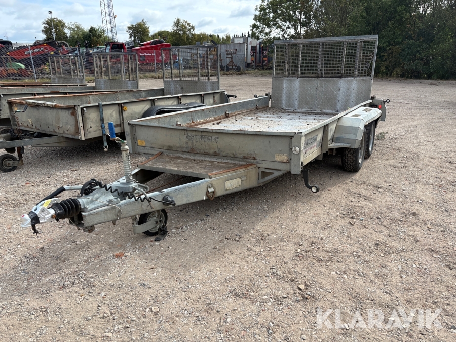 Maskintrailer Nugent Saga PT12X6 3500 kg