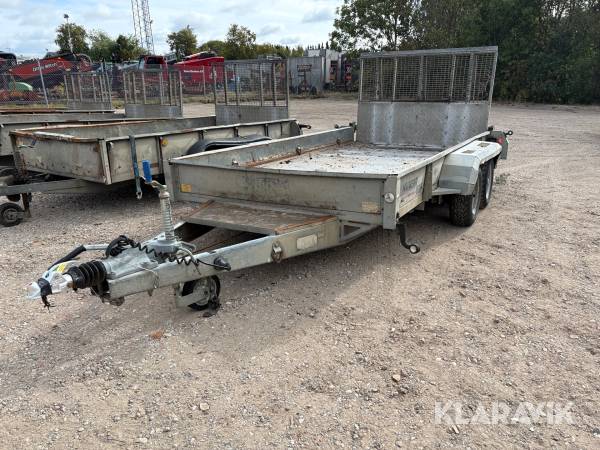 Maskintrailer Nugent Saga PT12X6 3500 kg