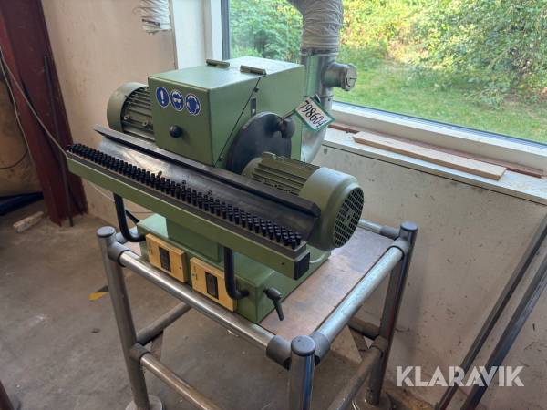 Pladeafgratemaskine HM ZA 250 med 2 sliberotorer